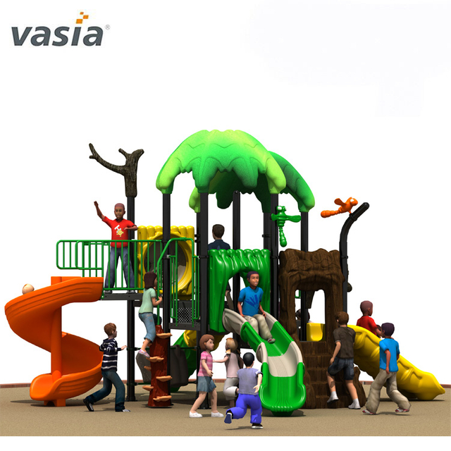 Natural Lovely High Quality Play Slide Backyard Playscape Equipment 