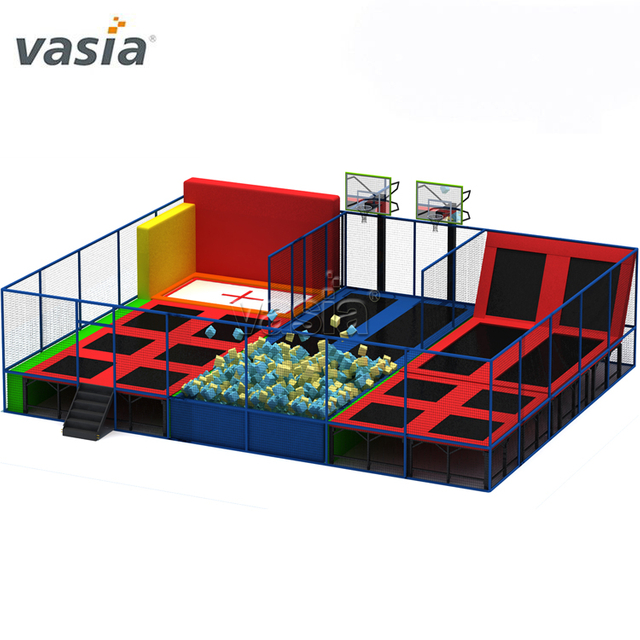 New Design Eco-friendly Cheap Funny Jumping Elastic Bed Commercial Indoor Trampoline Park