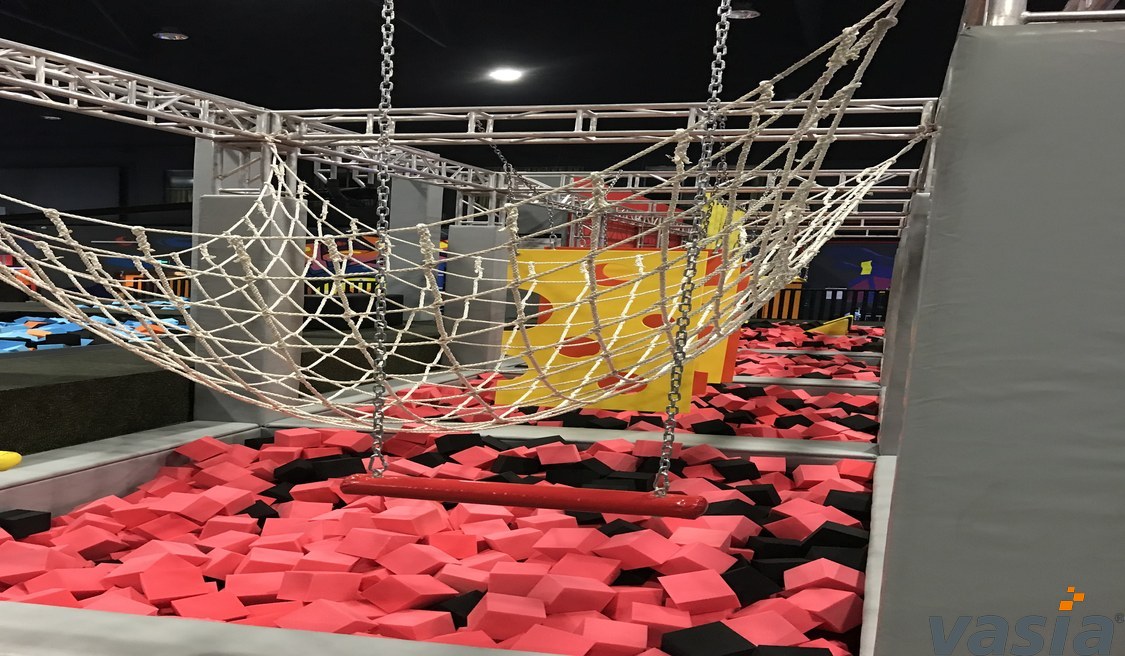 How did SlamBall or Basketball Slam develop at indoor trampoline park?
