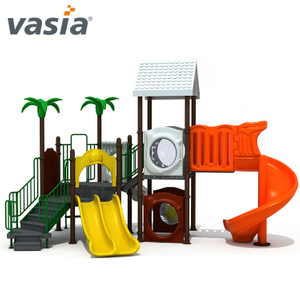 Commercial Preschool Outdoor Play Structures Plastic Gym Playground Equipment 