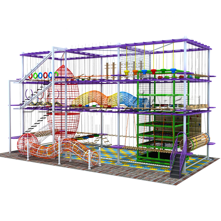 Multi-function project element rope course kids and teenage outdoor playground 