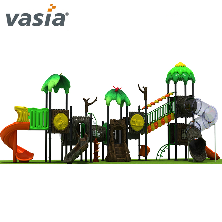 Popular Commercial kids outdoor playset with Double Slide 