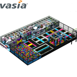 Large Sized Quality-Assured Little Kids Trampoline Park Indoor Playground 